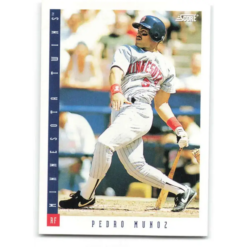 1993 Score #130 Pedro Munoz NM-MT Minnesota Twins Baseball Card - Baseball Card Single