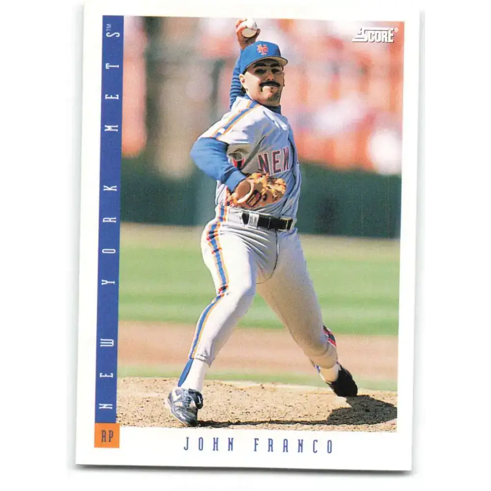 1993 Score #139 John Franco NM-MT New York Mets Baseball Card - Baseball Card Single