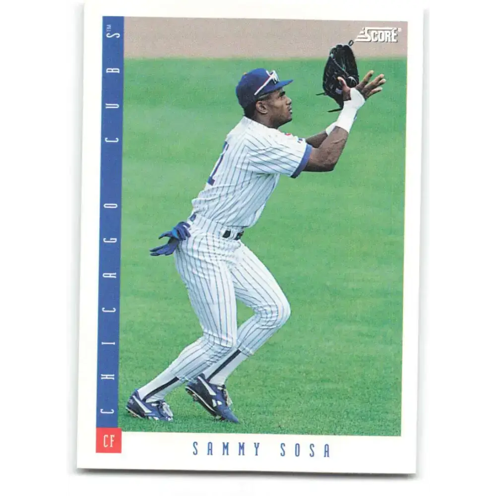1993 Score #143 Sammy Sosa NM-MT Chicago Cubs Baseball Card - Baseball Card Single