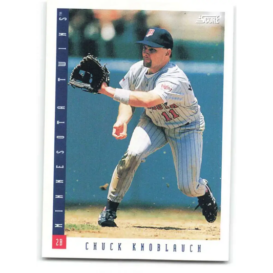 1993 Score #148 Chuck Knoblauch NM-MT Minnesota Twins Baseball Card - Baseball Card Single
