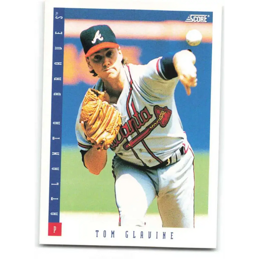 1993 Score #15 Tom Glavine NM-MT Atlanta Braves Baseball Card - Baseball Card Single