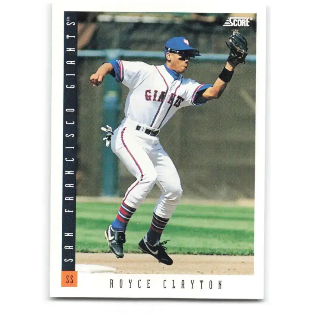 1993 Score #157 Royce Clayton NM-MT San Francisco Giants Baseball Card - Baseball Card Single