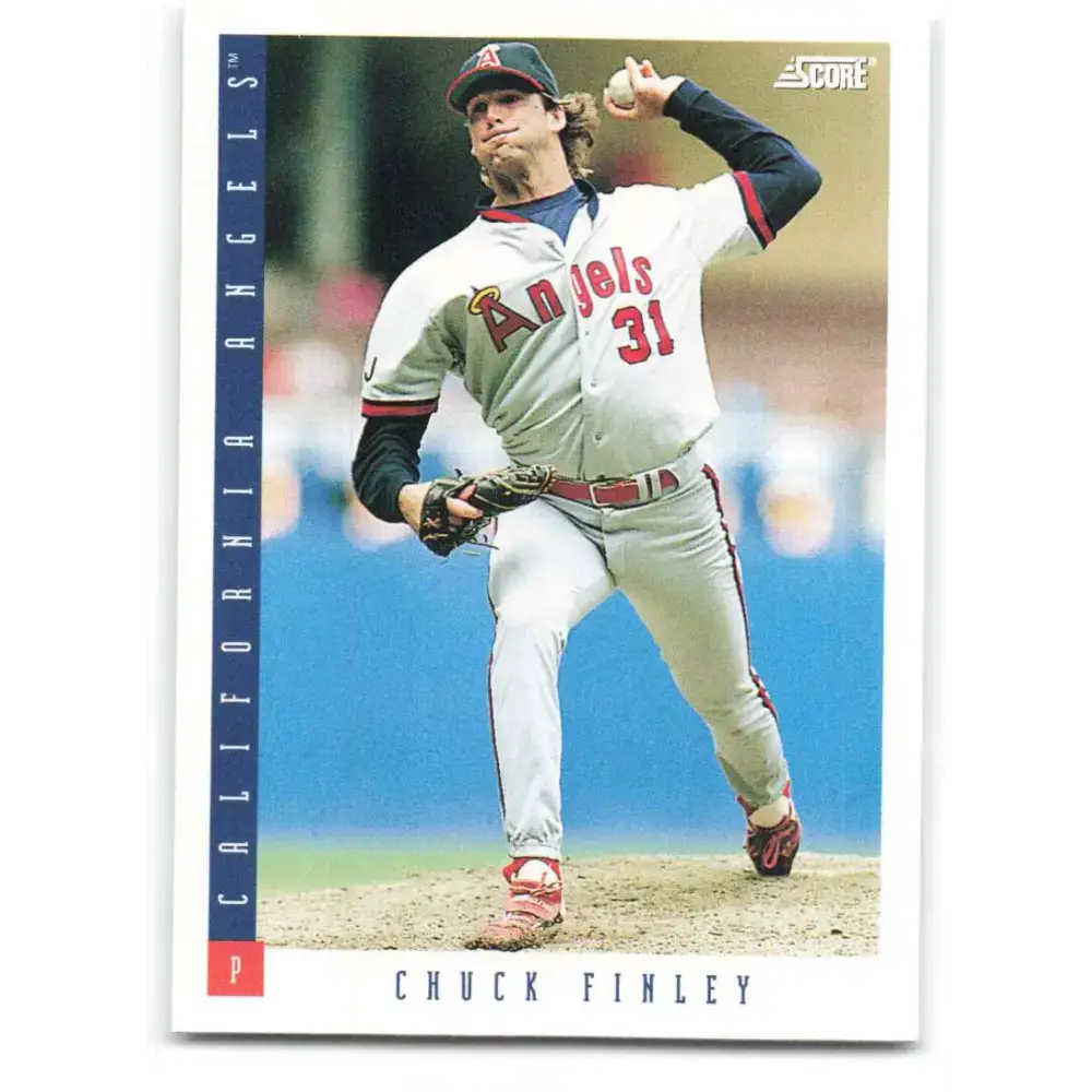 1993 Score #158 Chuck Finley NM-MT California Angels Baseball Card - Baseball Card Single