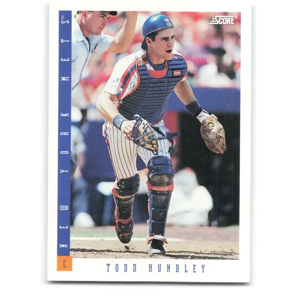 1993 Score #167 Todd Hundley NM-MT New York Mets Baseball Card - Baseball Card Single
