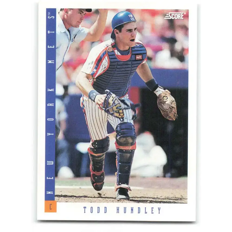 1993 Score #167 Todd Hundley NM-MT New York Mets Baseball Card - Baseball Card Single