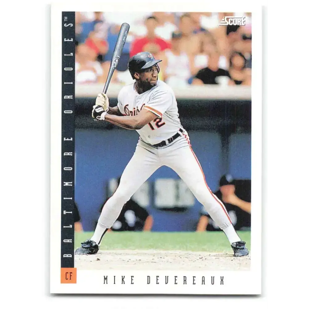 1993 Score #170 Mike Devereaux NM-MT Baltimore Orioles Baseball Card - Baseball Card Single