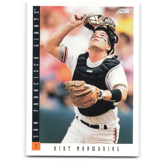 1993 Score #179 Kirt Manwaring NM-MT San Francisco Giants Baseball Card - Baseball Card Single