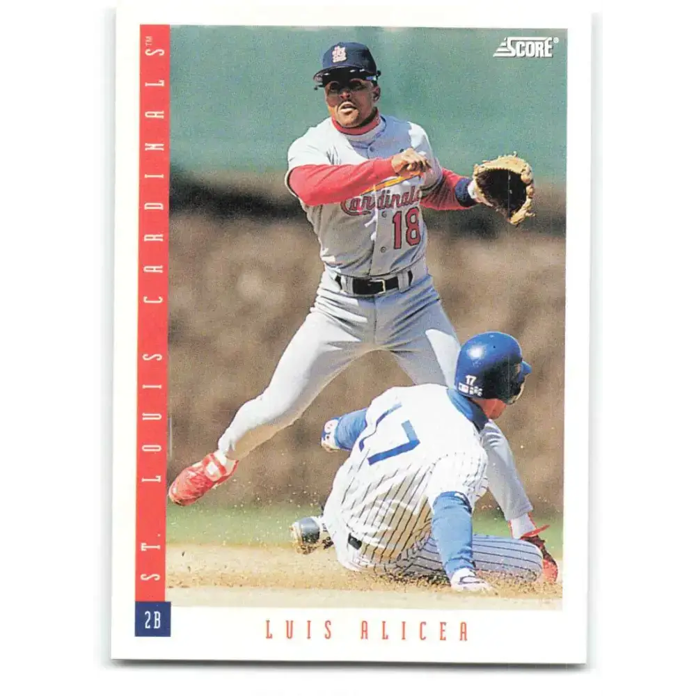 1993 Score #183 Luis Alicea NM-MT St. Louis Cardinals Baseball Card - Baseball Card Single