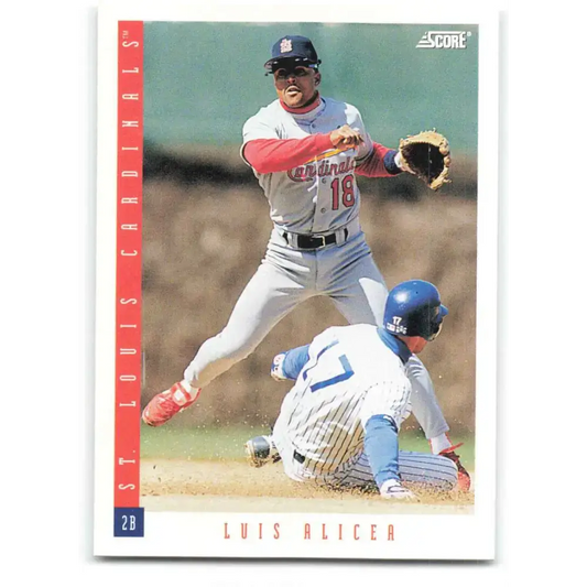 1993 Score #183 Luis Alicea NM-MT St. Louis Cardinals Baseball Card - Baseball Card Single