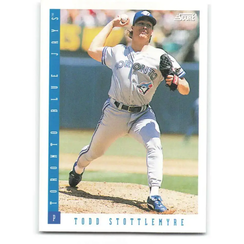 1993 Score #186 Todd Stottlemyre NM-MT Toronto Blue Jays Baseball Card - Baseball Card Single