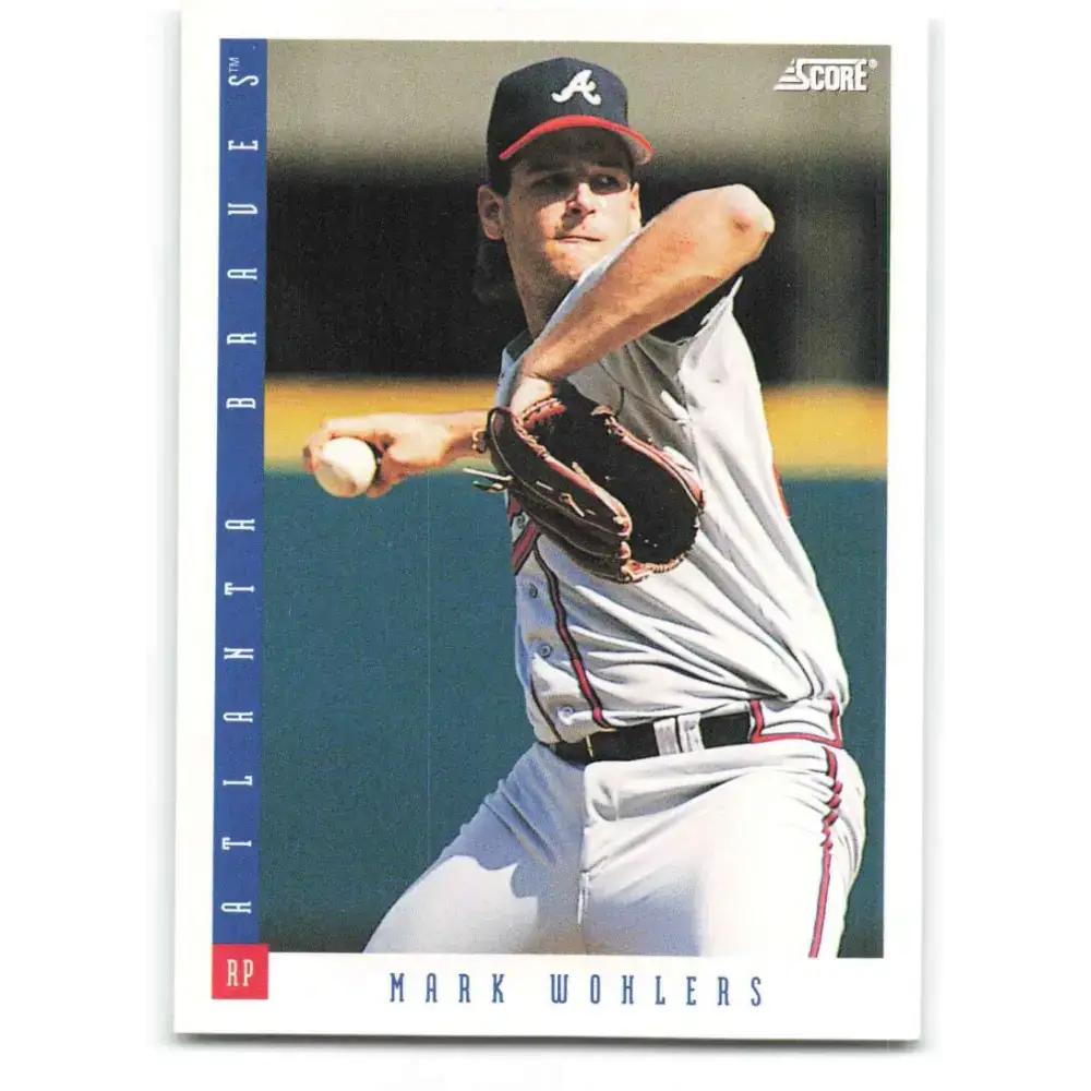 1993 Score #193 Mark Wohlers NM-MT Atlanta Braves Baseball Card - Baseball Card Single