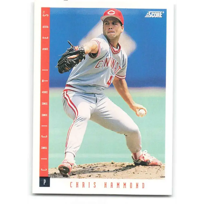 1993 Score #195 Chris Hammond NM-MT Cincinnati Reds Baseball Card - Baseball Card Single