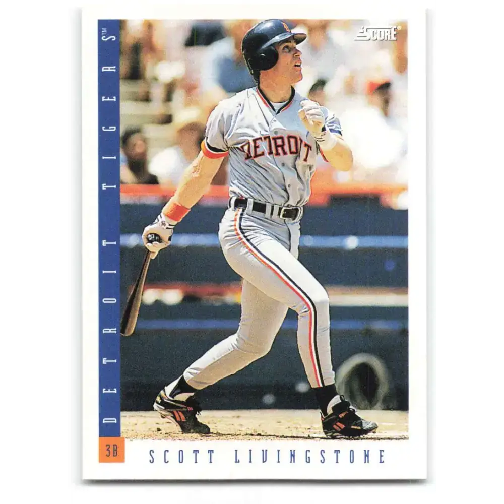 1993 Score #196 Scott Livingstone NM-MT Detroit Tigers Baseball Card - Baseball Card Single