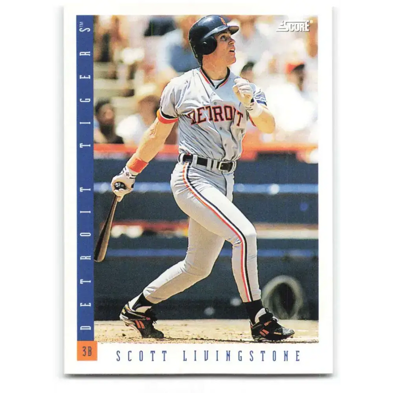 1993 Score #196 Scott Livingstone NM-MT Detroit Tigers Baseball Card - Baseball Card Single
