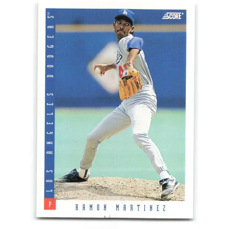 1993 Score #199 Ramon Martinez NM-MT Los Angeles Dodgers Baseball Card - Baseball Card Single