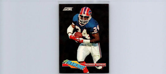 Thurman Thomas football card from 1993 Score The Franchise trading cards collection