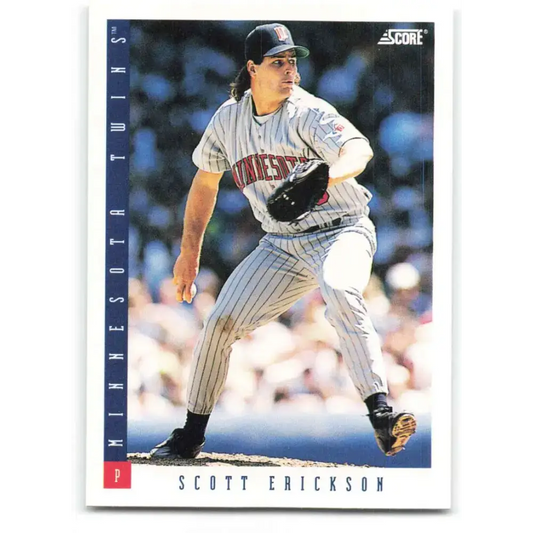 1993 Score #206 Scott Erickson NM-MT Minnesota Twins Baseball Card - Baseball Card Single