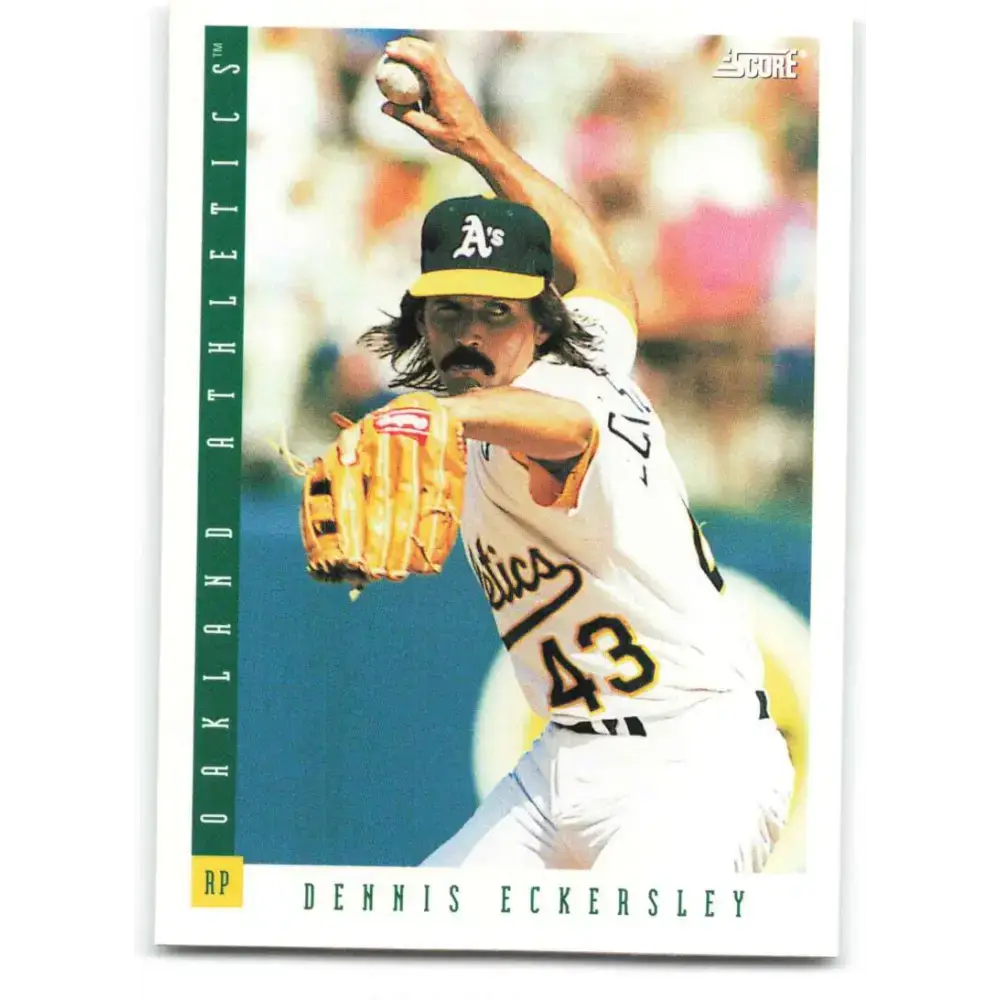 1993 Score #21 Dennis Eckersley NM-MT Oakland Athletics Baseball Card - Baseball Card Single