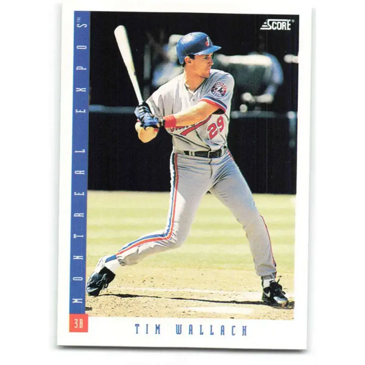 1993 Score #211 Tim Wallach NM-MT Montreal Expos Baseball Card - Baseball Card Single