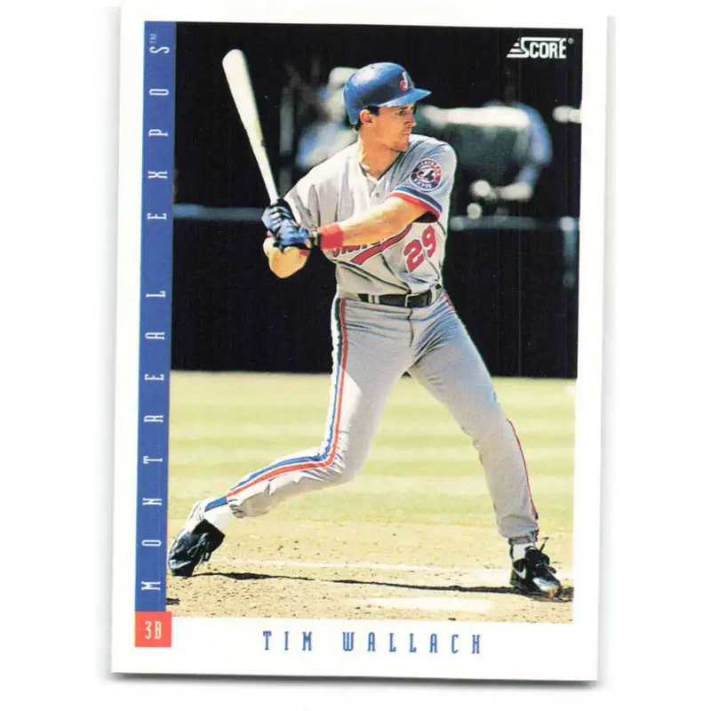 1993 Score #211 Tim Wallach NM-MT Montreal Expos Baseball Card - Baseball Card Single