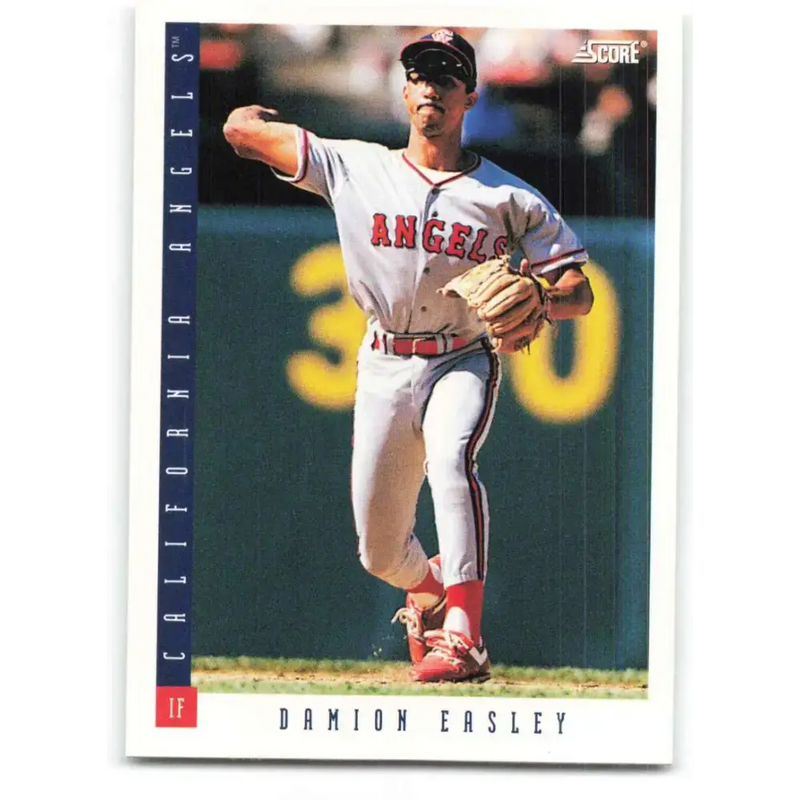 1993 Score #222 Damion Easley NM-MT California Angels Baseball Card - Baseball Card Single