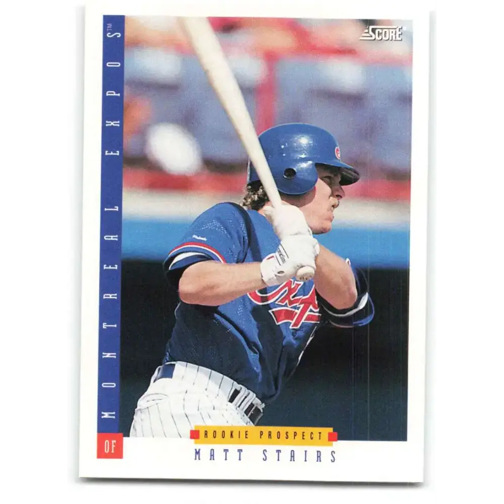 1993 Score #232 Matt Stairs NM-MT Montreal Expos Baseball Card - Baseball Card Single