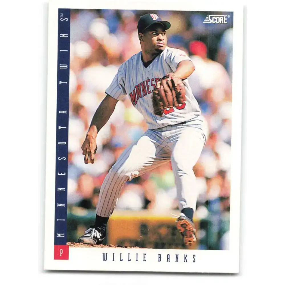 1993 Score #235 Willie Banks NM-MT Minnesota Twins Baseball Card - Baseball Card Single