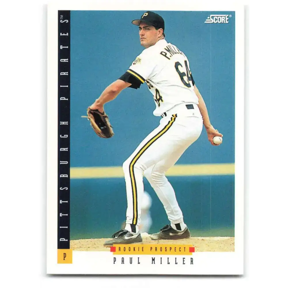 1993 Score #239 Paul Miller NM-MT Pittsburgh Pirates Baseball Card - Baseball Card Single
