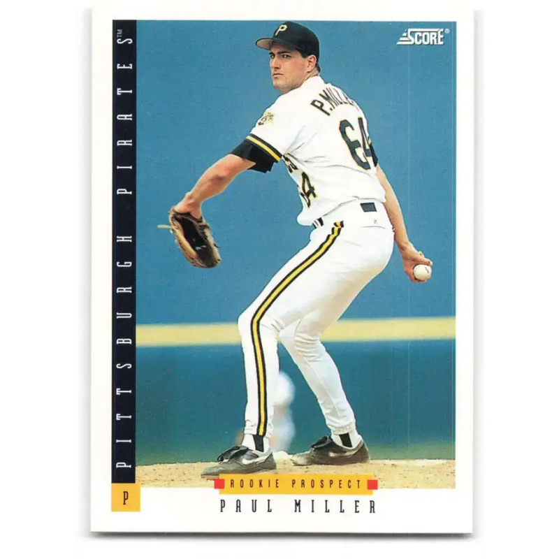 1993 Score #239 Paul Miller NM-MT Pittsburgh Pirates Baseball Card - Baseball Card Single