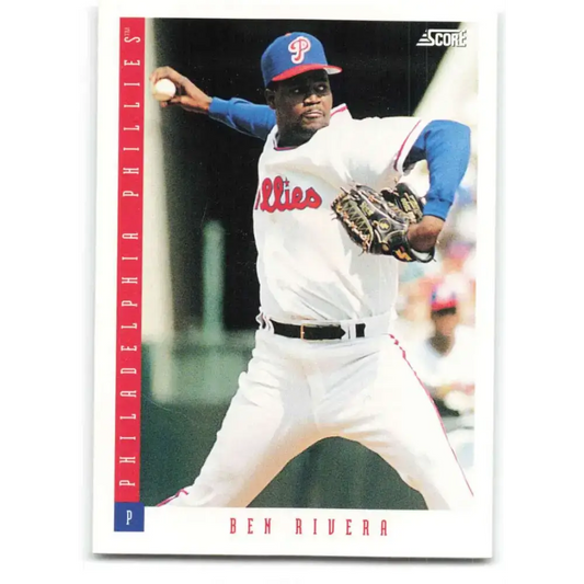 1993 Score #242 Ben Rivera NM-MT Philadelphia Phillies Baseball Card - Baseball Card Single