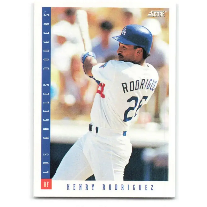 1993 Score #244 Henry Rodriguez NM-MT Los Angeles Dodgers Baseball Card - Baseball Card Single