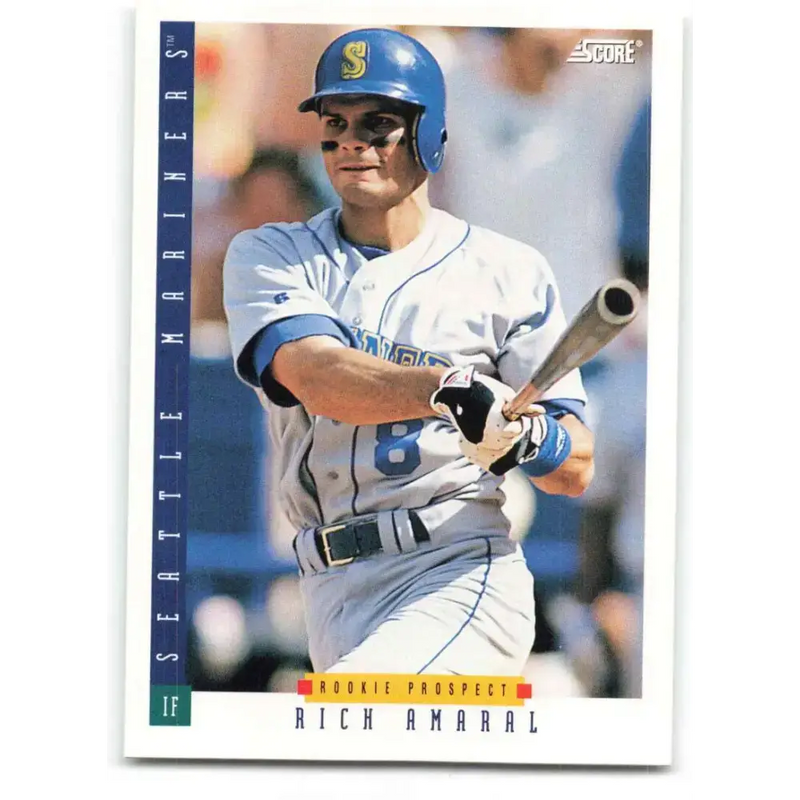 1993 Score #249 Rich Amaral NM-MT Seattle Mariners Baseball Card - Baseball Card Single