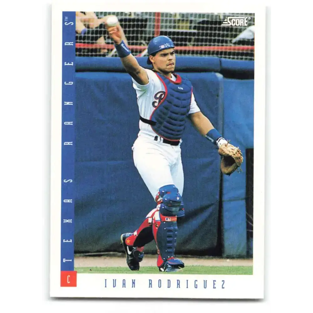 1993 Score #25 Ivan Rodriguez NM-MT Texas Rangers Baseball Card - Baseball Card Single