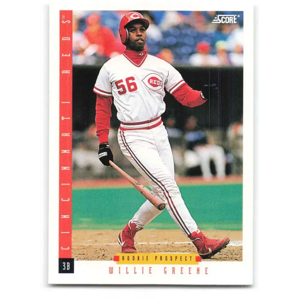 1993 Score #250 Willie Greene NM-MT Cincinnati Reds Baseball Card - Baseball Card Single