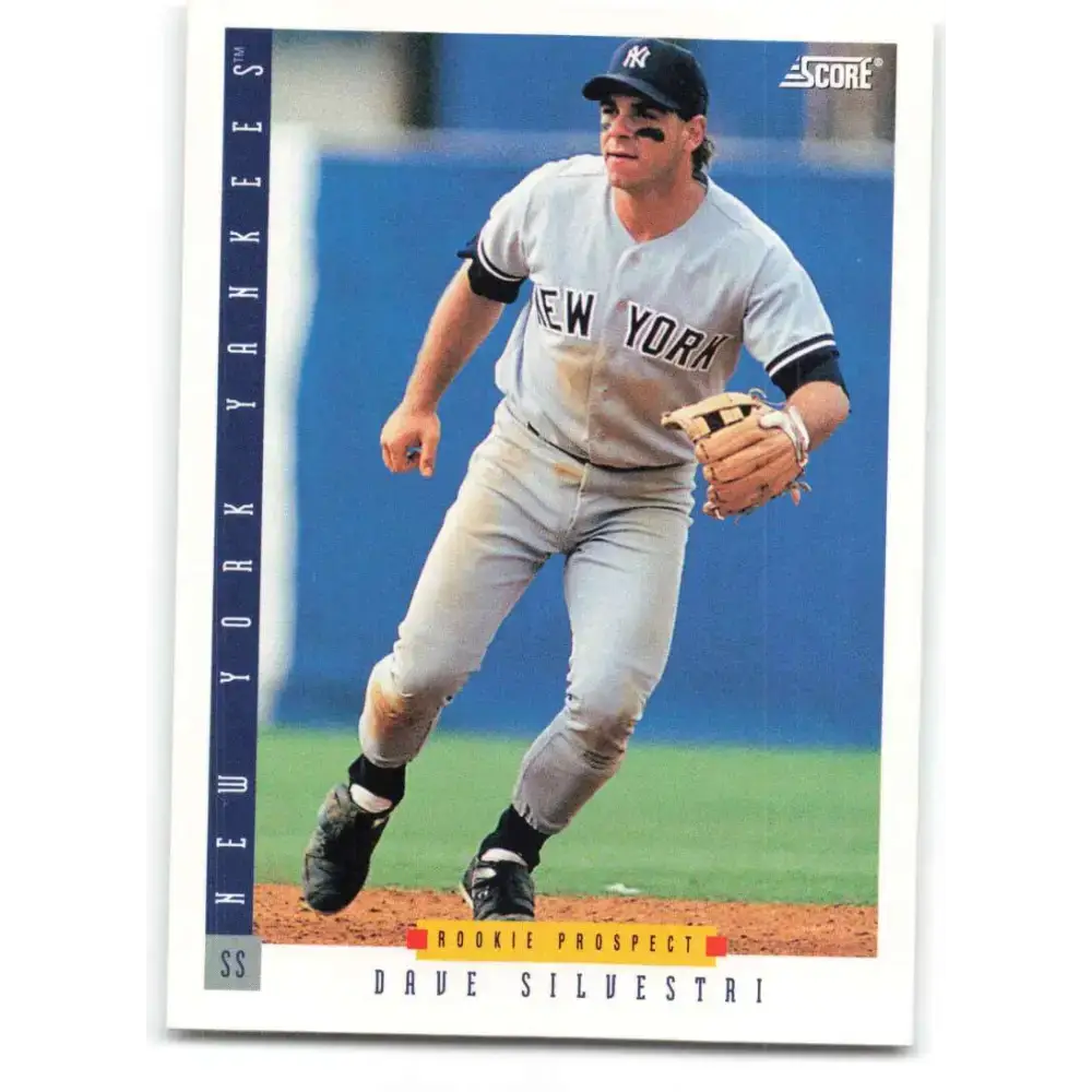 1993 Score #252 Dave Silvestri NM-MT New York Yankees Baseball Card - Baseball Card Single