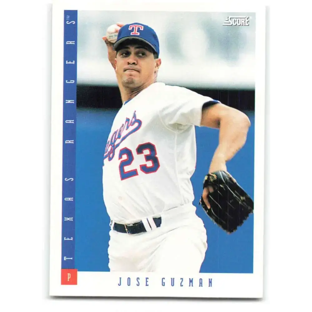 1993 Score #256 Jose Guzman NM-MT Texas Rangers Baseball Card - Baseball Card Single