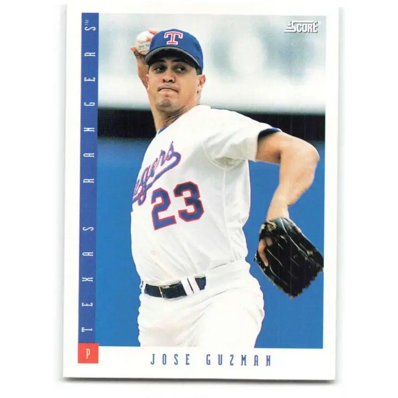 1993 Score #256 Jose Guzman NM-MT Texas Rangers Baseball Card - Baseball Card Single