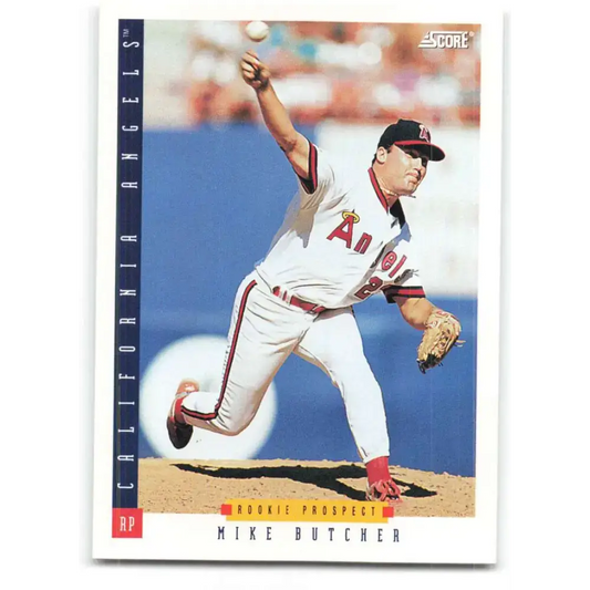1993 Score #277 Mike Butcher NM-MT California Angels Baseball Card - Baseball Card Single