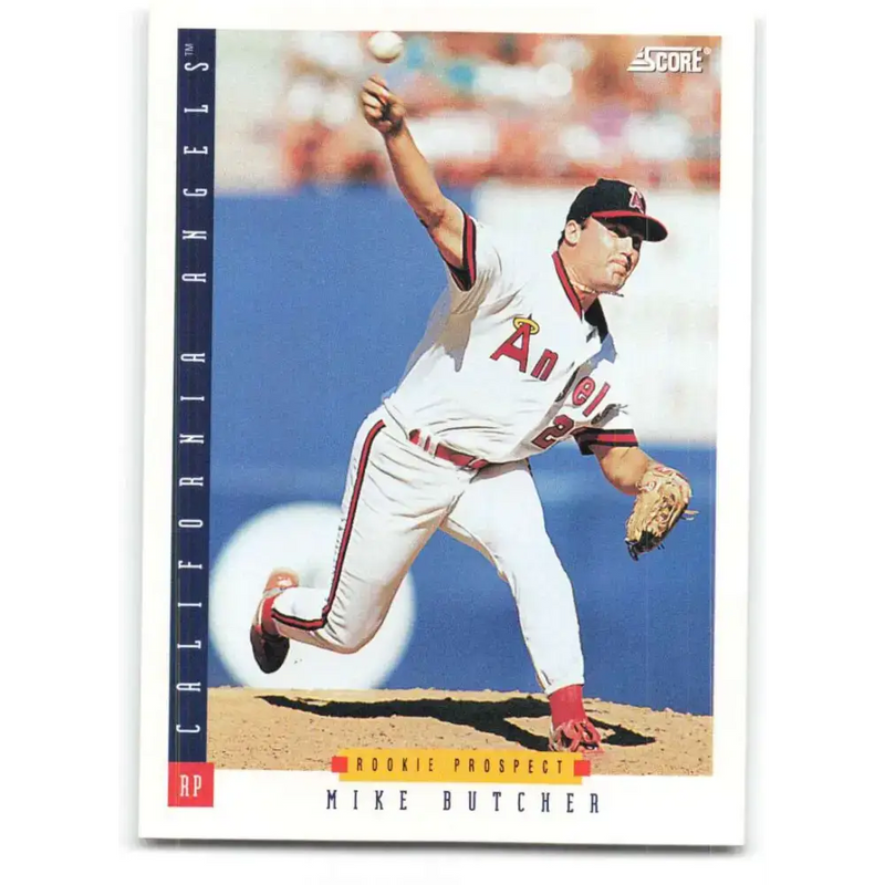 1993 Score #277 Mike Butcher NM-MT California Angels Baseball Card - Baseball Card Single