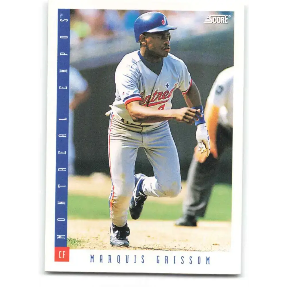 1993 Score #28 Marquis Grissom NM-MT Montreal Expos Baseball Card - Baseball Card Single