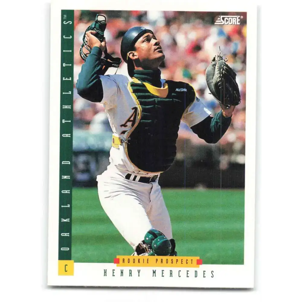 1993 Score #290 Henry Mercedes NM-MT Oakland Athletics Baseball Card - Baseball Card Single