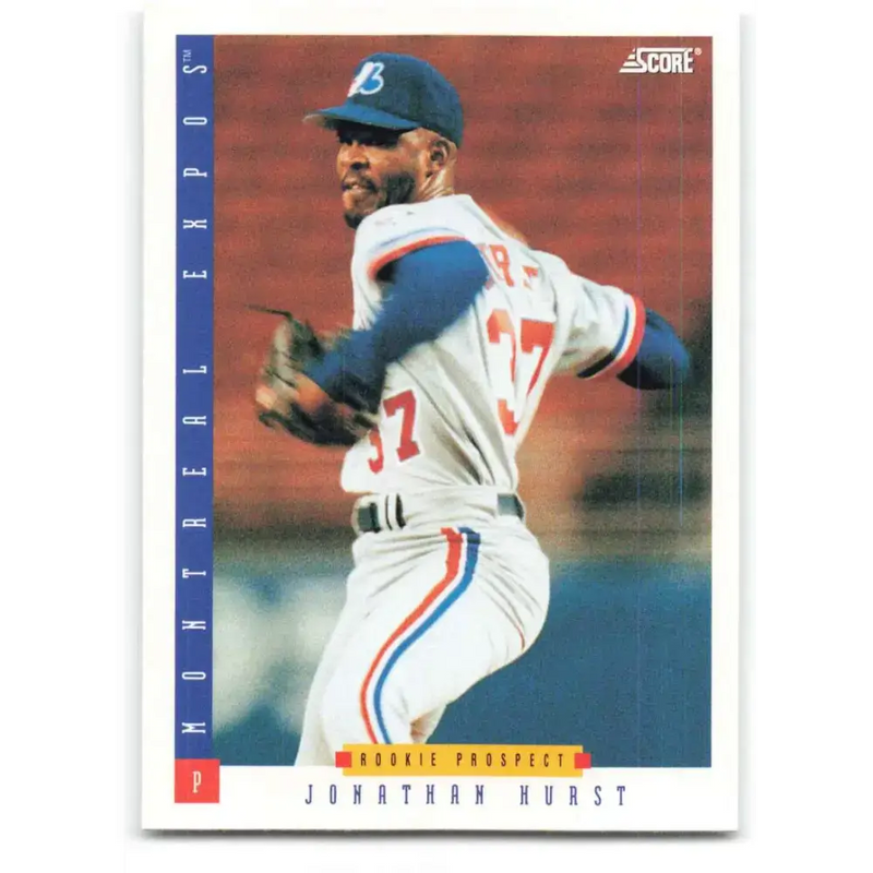 1993 Score #299 Jonathan Hurst NM-MT Montreal Expos Baseball Card - Baseball Card Single