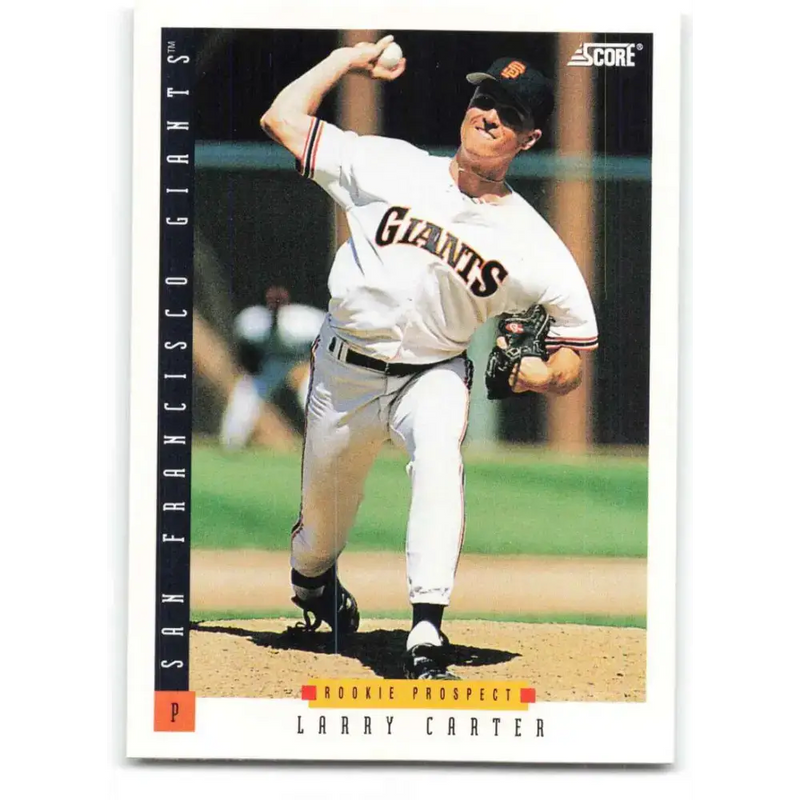 1993 Score #300 Larry Carter NM-MT RC Rookie San Francisco Giants Baseball Card - Baseball Card Single