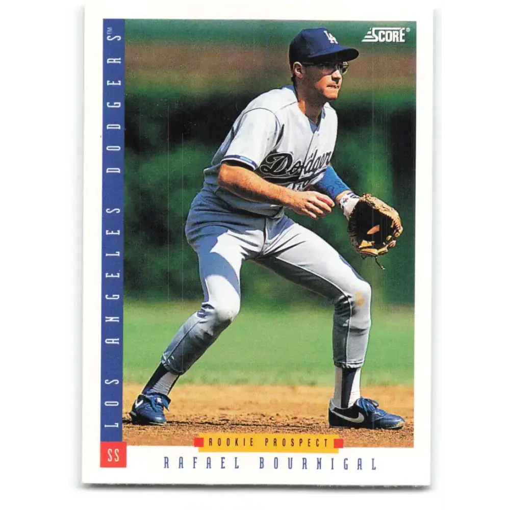 1993 Score #307 Rafael Bournigal NM-MT RC Rookie Los Angeles Dodgers Baseball Card - Baseball Card Single