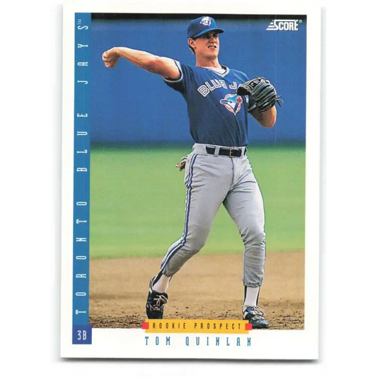 1993 Score #309 Tom Quinlan NM-MT RC Rookie Toronto Blue Jays Baseball Card - Baseball Card Single