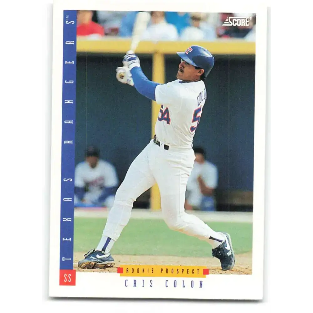 1993 Score #314 Cris Colon NM-MT Texas Rangers Baseball Card - Baseball Card Single