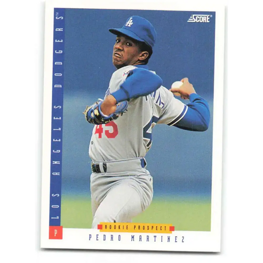 1993 Score #321 Pedro Martinez NM-MT Los Angeles Dodgers Baseball Card - Baseball Card Single