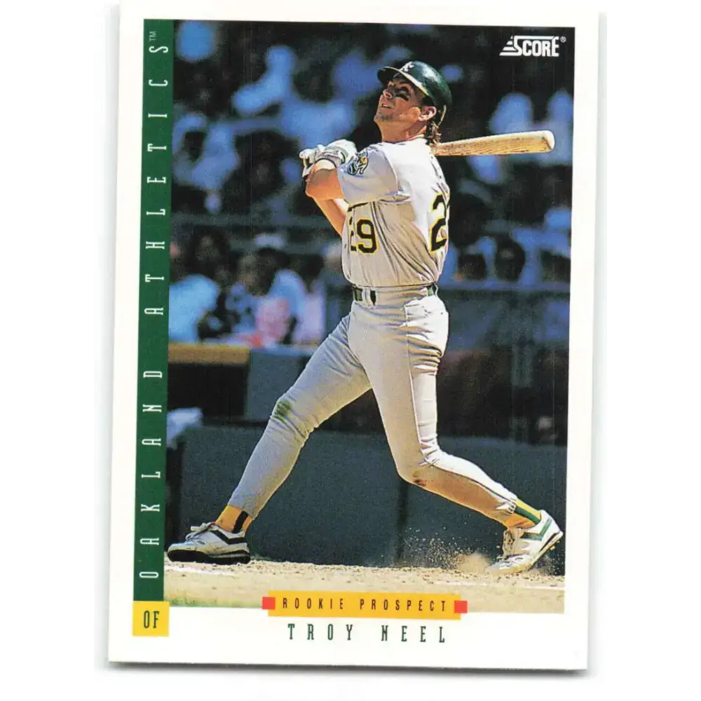 1993 Score #326 Troy Neel NM-MT Oakland Athletics Baseball Card - Baseball Card Single