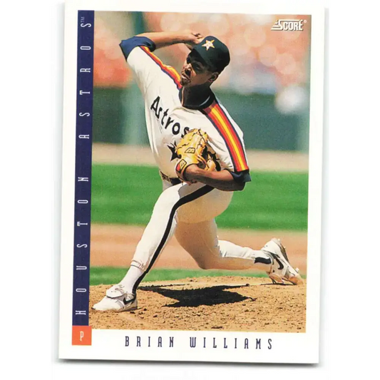 1993 Score #333 Brian Williams NM-MT Houston Astros Baseball Card - Baseball Card Single