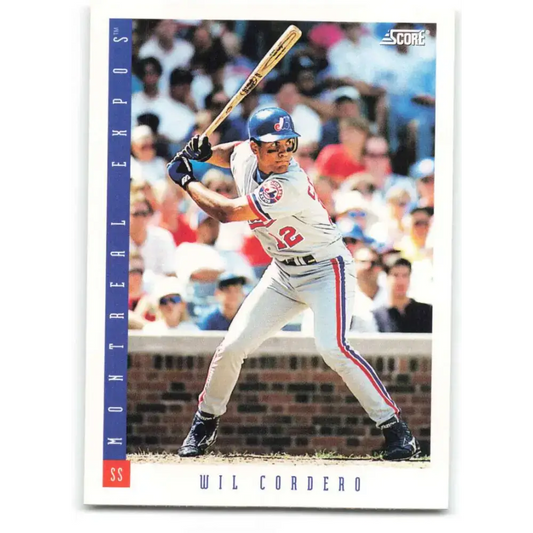 1993 Score #334 Wil Cordero NM-MT Montreal Expos Baseball Card - Baseball Card Single